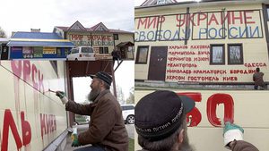 Рускиият бизнесмен Дмитрий Скурихин превърна магазина си в трибуна за протест